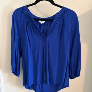 Crown & Ivy Vibrant Blue Women's Blouse